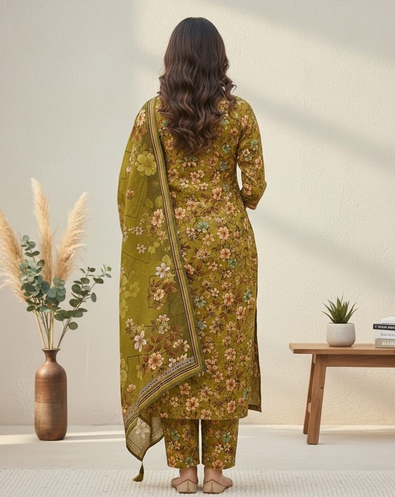 WomenUnstitched 3PC khaddar suits