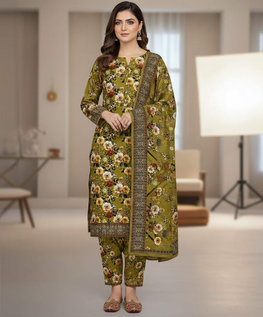 WomenUnstitched 3PC khaddar suits