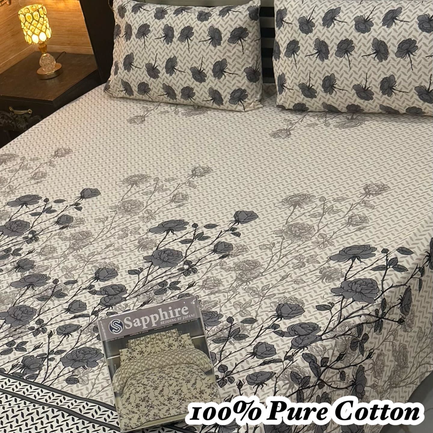 Pure Cotton 3PC Bedsheet