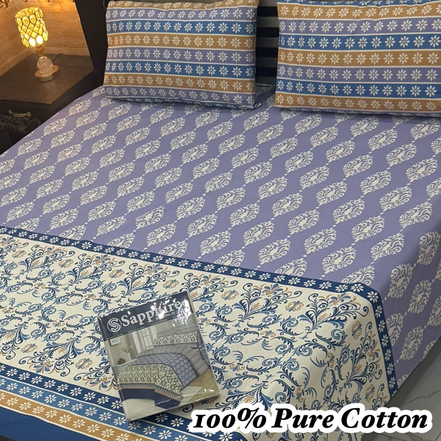 Pure Cotton 3PC Bedsheet