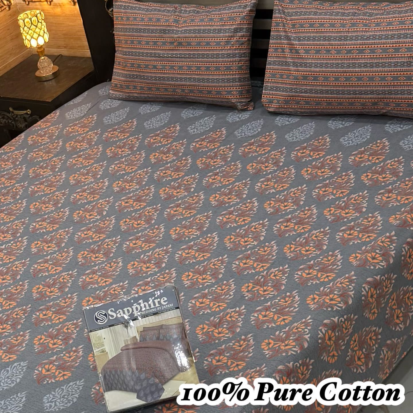 Pure Cotton 3PC Bedsheet