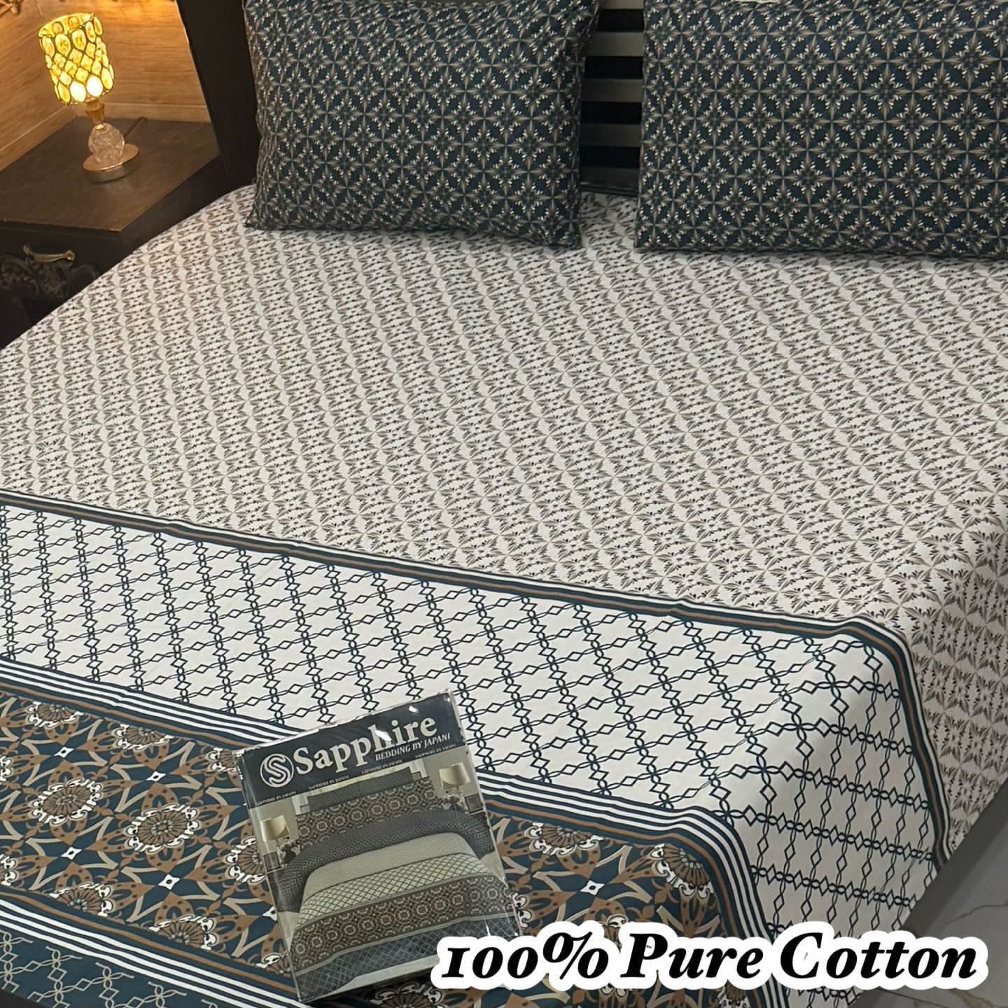 Pure Cotton 3PC Bedsheet